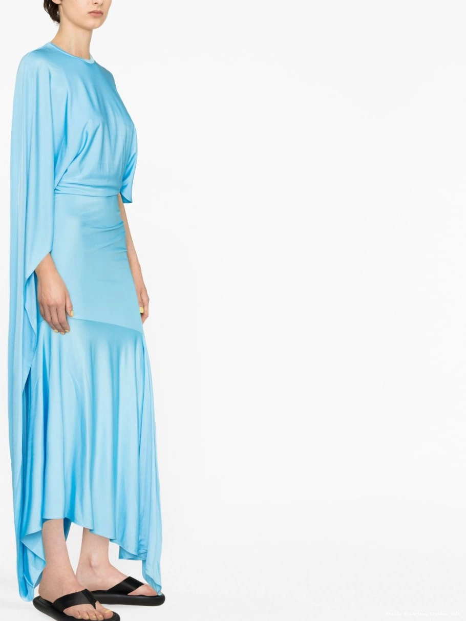 Affordable Women dress cape-sleeve asymmetric maxi Stella McCartney 0721